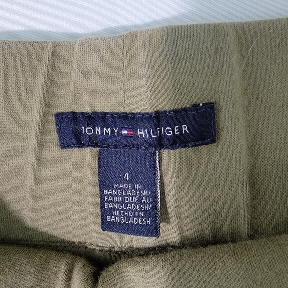 Tommy Hilfiger Women's Olive Green Elastic Waist Relaxed Cargo Pant Size 4 - Picture 9 of 12